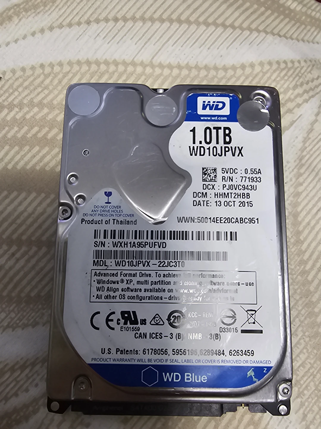 Western Digital WD Blue 1.0TB Hard Drive