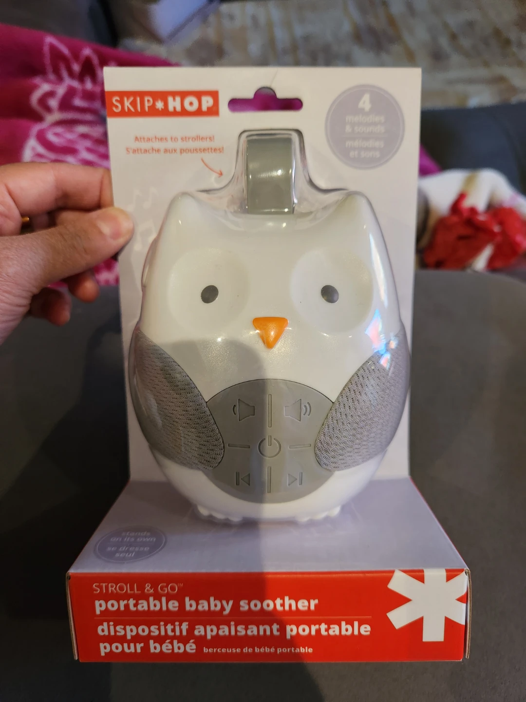 Skip Hop Stroll & Go Portable Baby Soother - Owl
