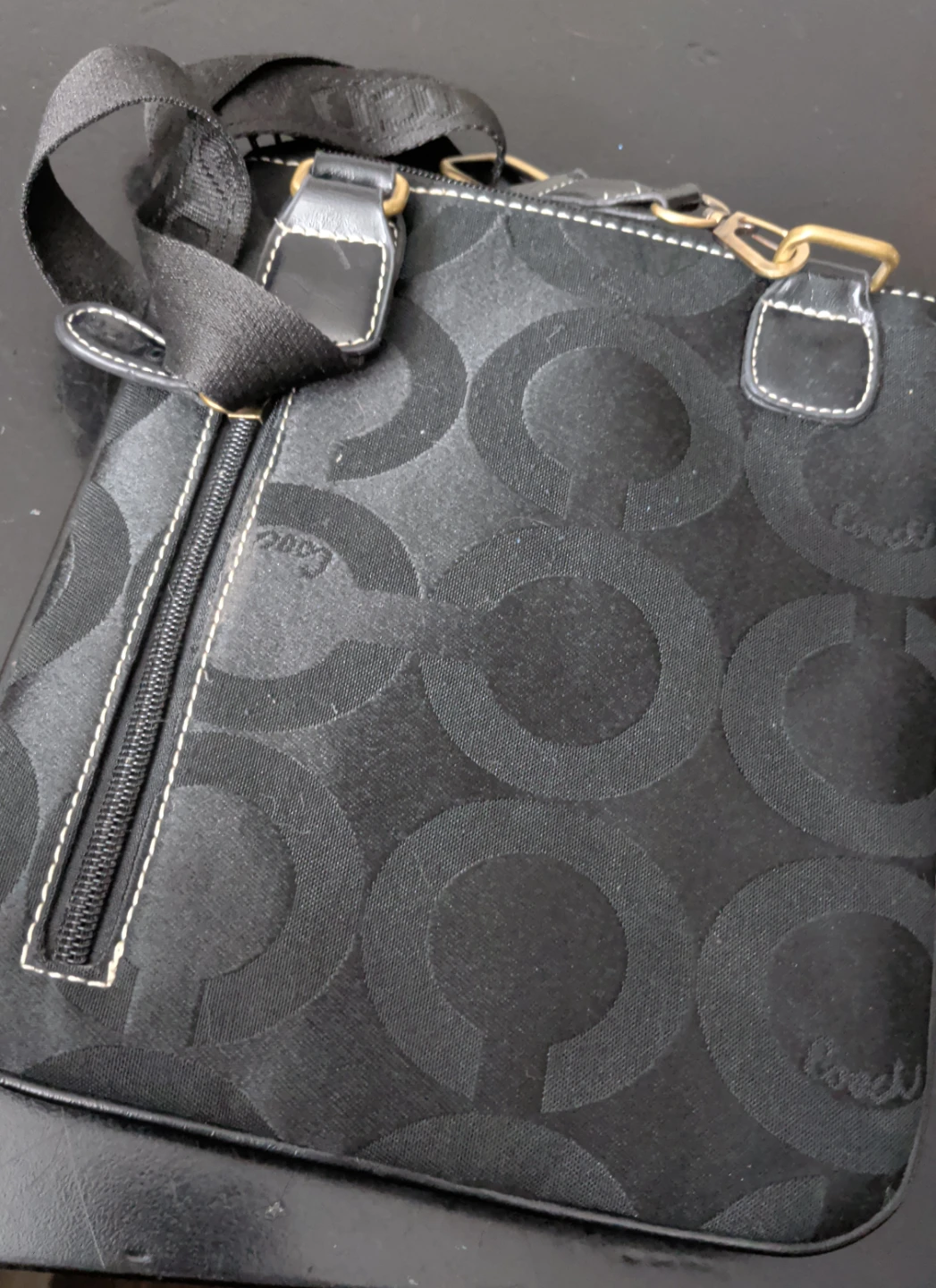Black Coach Signature Crossbody Bag - photo 2