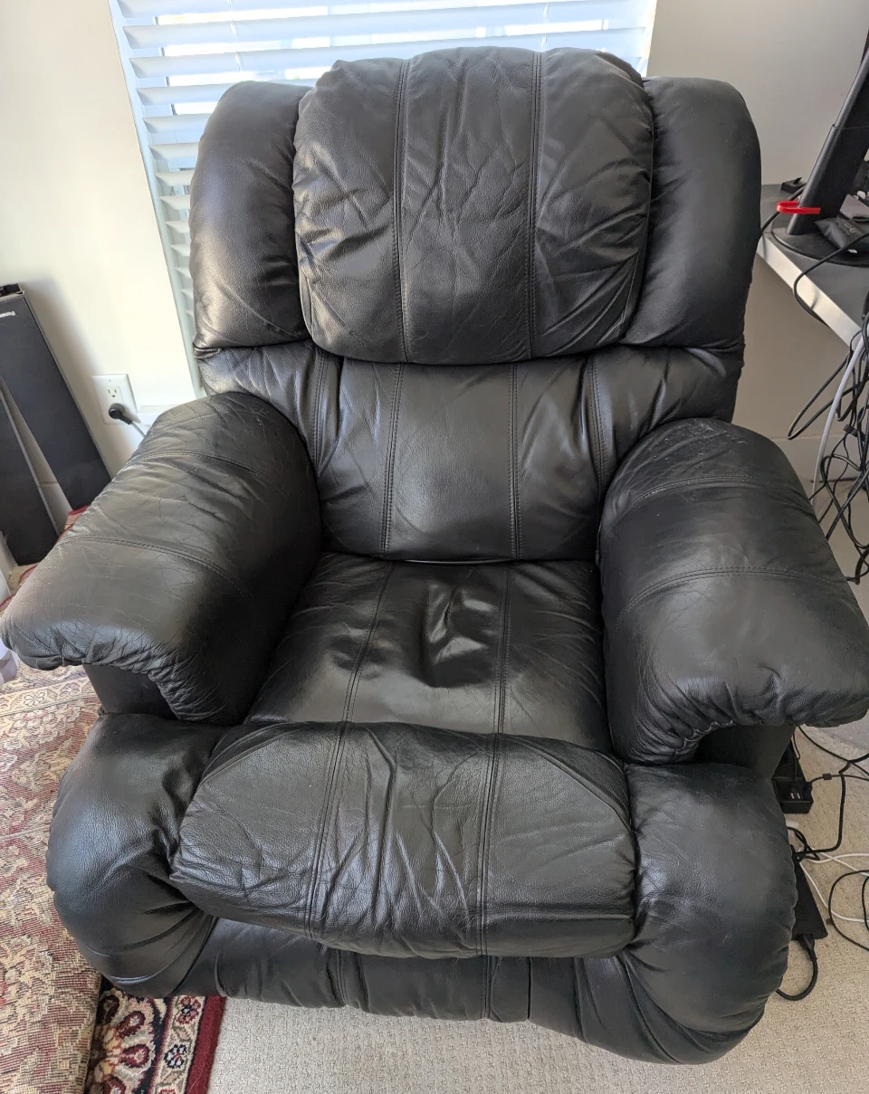 Black Leather Recliner