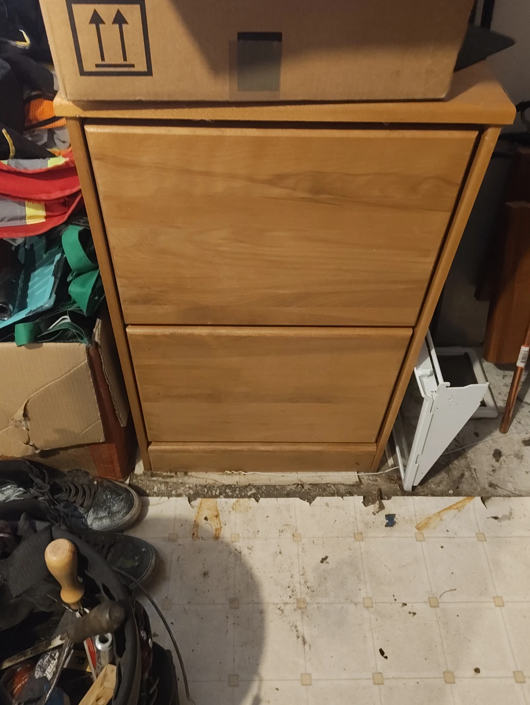Two-drawer filing cabinet and 4 drawer filing cabinet