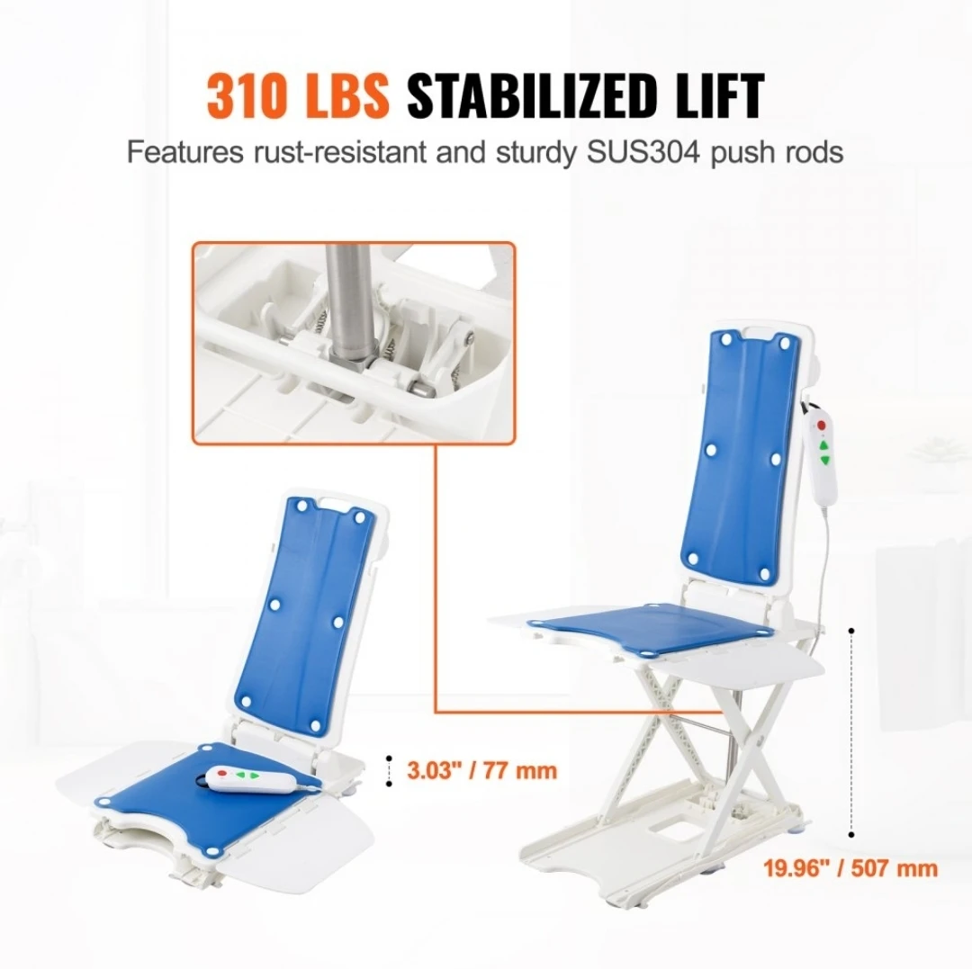 VEVOR Electric Bathtub Lift Chair- Wheelchair - photo 4