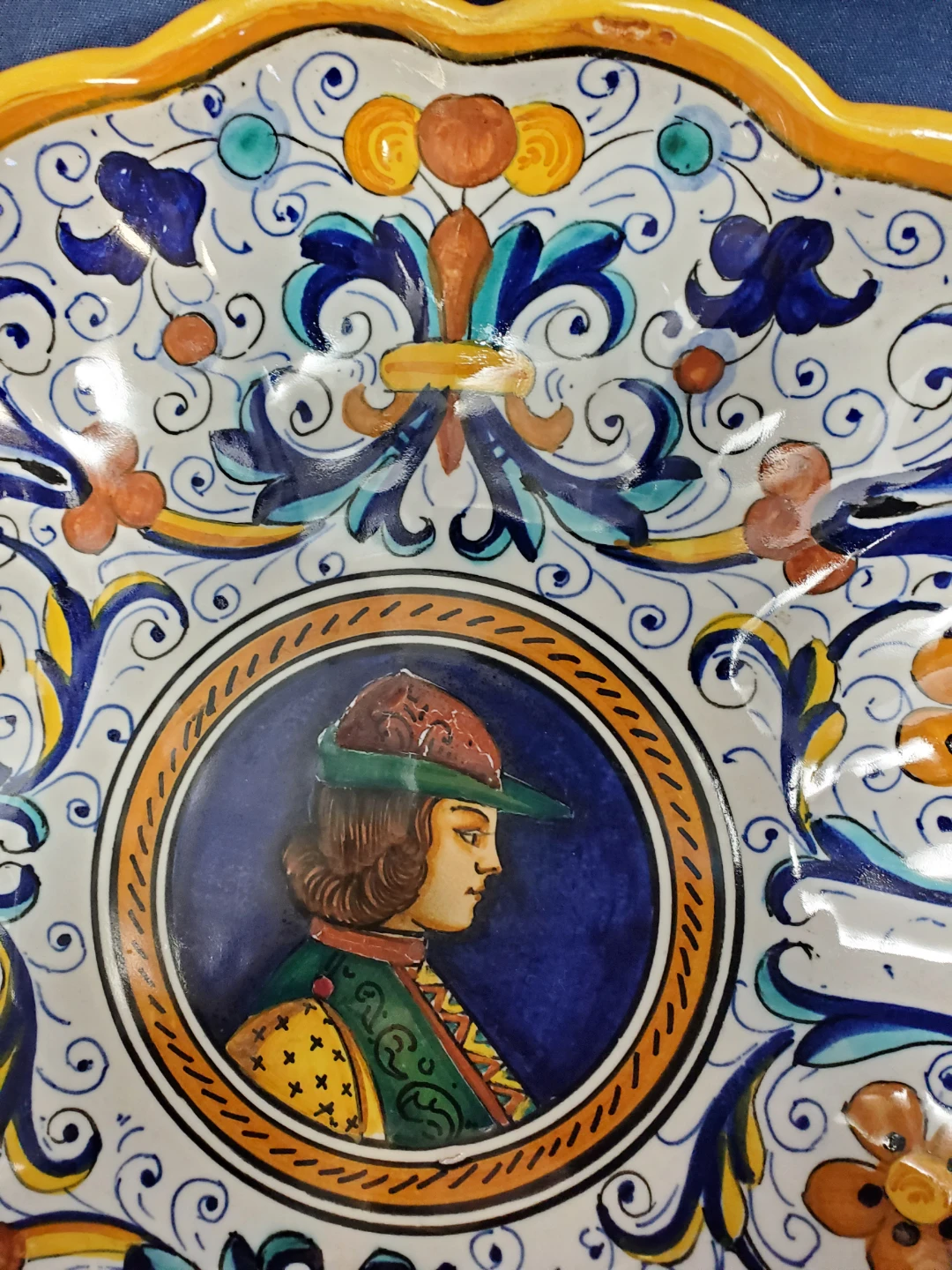 Vintage Italian Decorative Wall Plate ARS Deruta - photo 5