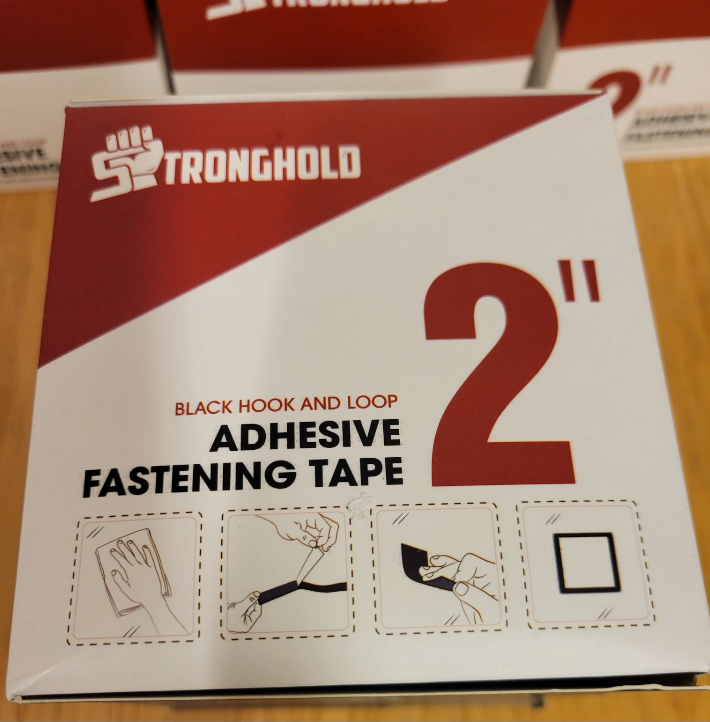 LOT 10 BOXES / Stronghold 2" Mounting Hook & Loop Velcro Tape - photo 5
