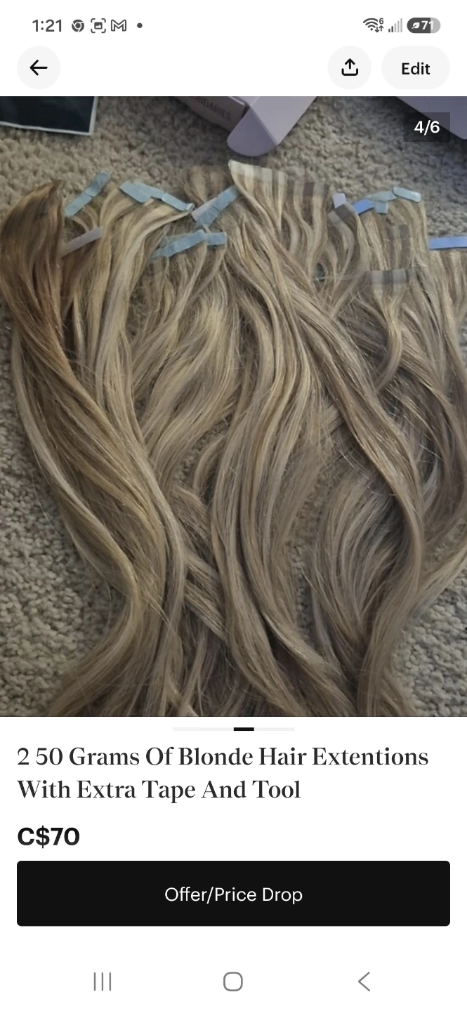 Fshine Tape In Hair Extensions 50g × 50g two packs