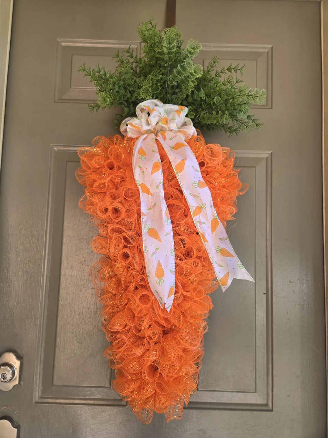 BN Handcrafted Easter Carrot Door Wreath