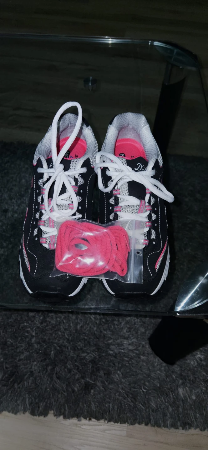 Skechers D'Lites Sneakers Black Pink Size 7.5 - photo 2