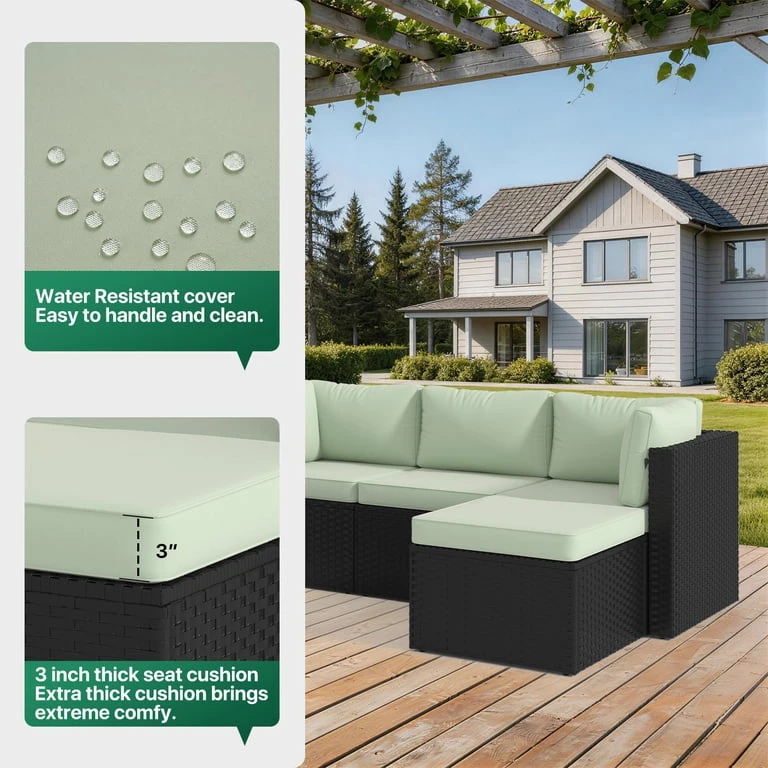 NEW In 2 box Patio Sofa Set with Table - photo 3