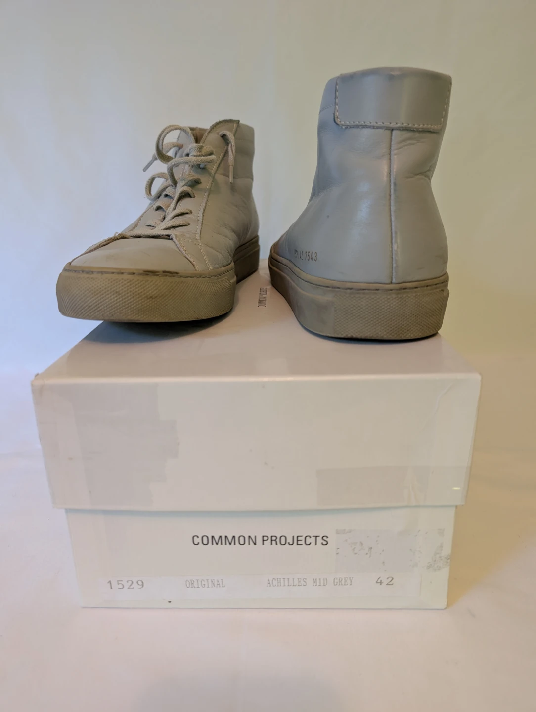 Common Projects Achilles Mid Grey Sneakers - photo 2
