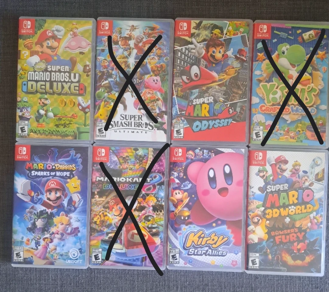 Nintendo Switch Games:  Collection of Mario Games