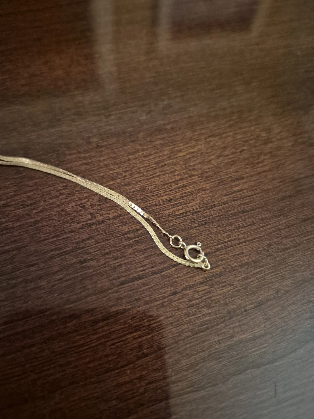 Gold Tone Chain Necklace with Pendant - photo 2