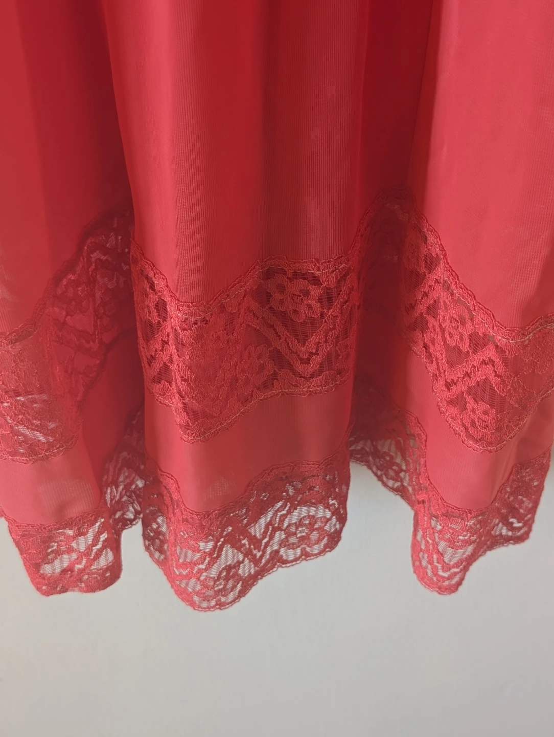 Vintage Coral Pink Lingerie Slip - photo 4