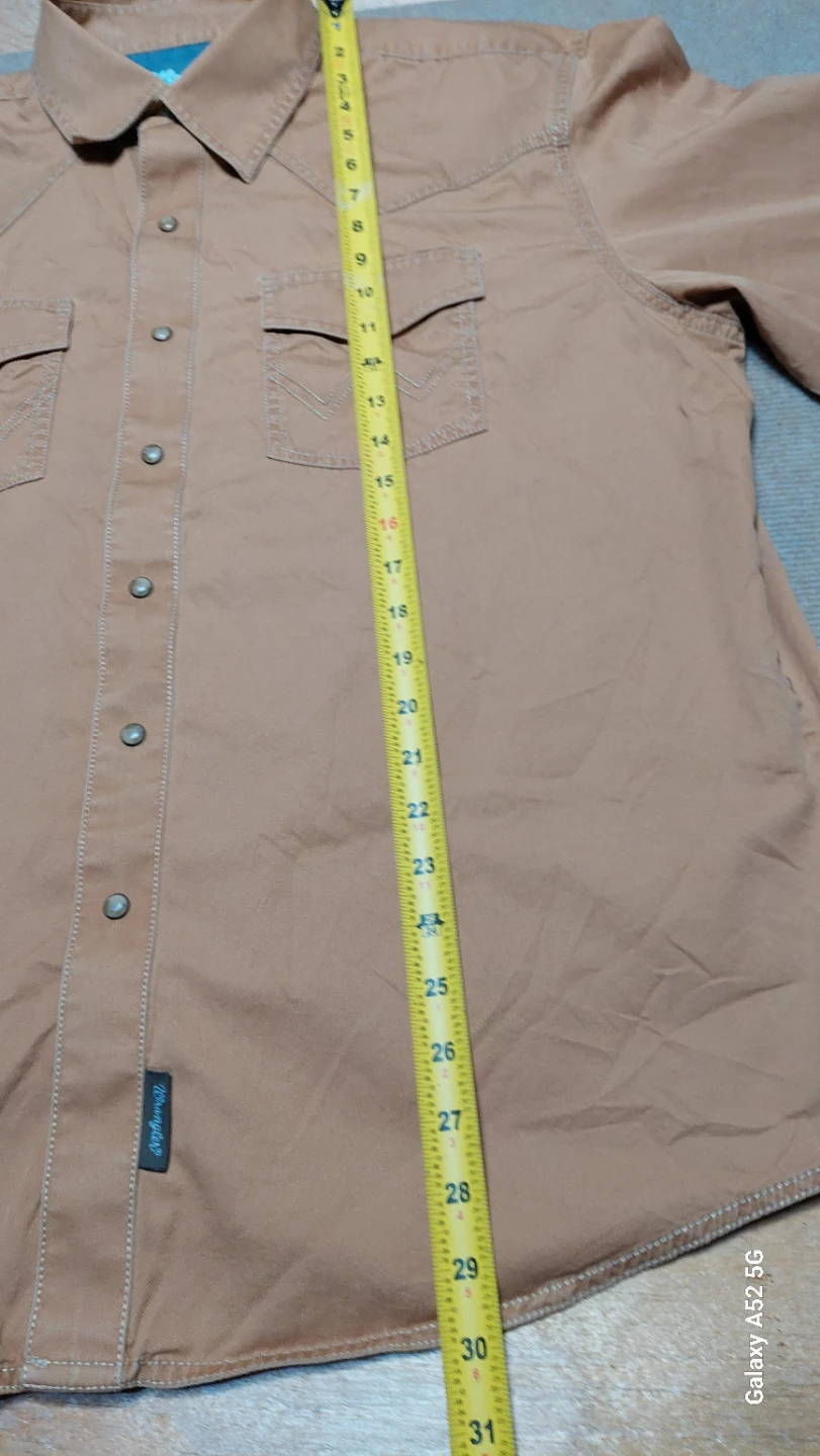 Wrangler Retro Long Sleeve Shirt Tan - photo 4