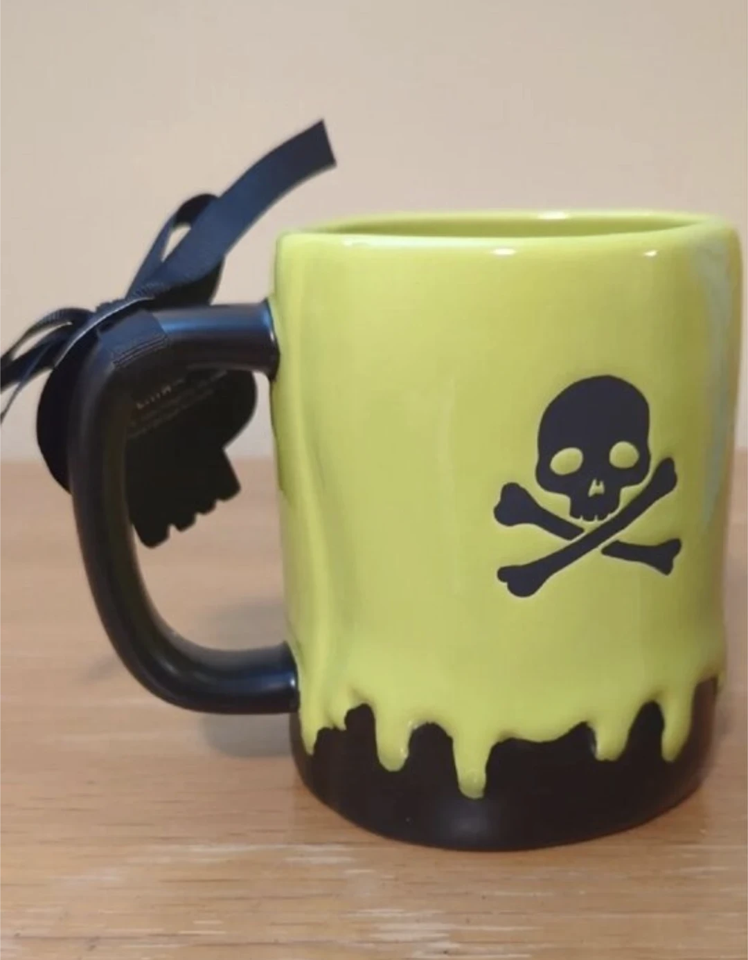 Rae Dunn Halloween Skull Mug new - photo 2