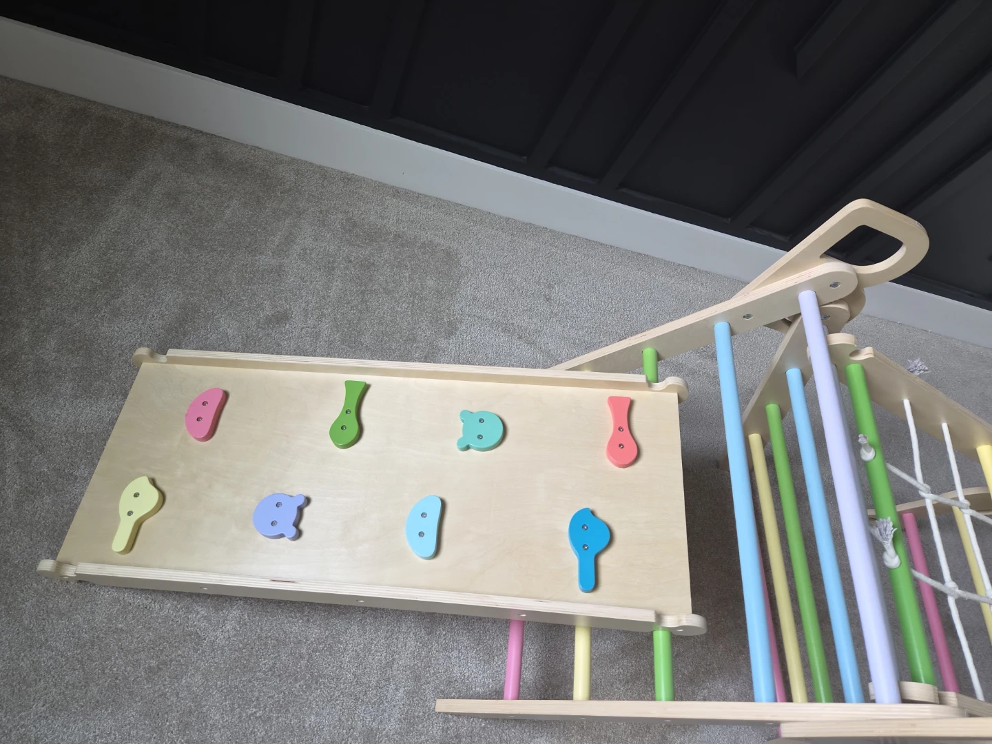 BlueWood 8 in 1 Pikler Triangle Climbing Set - photo 4