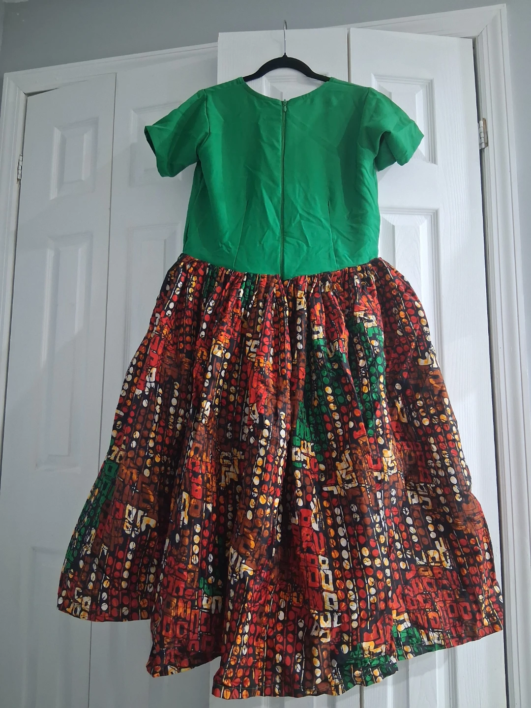 Colorful Patterned Short Sleeve Dress - photo 4