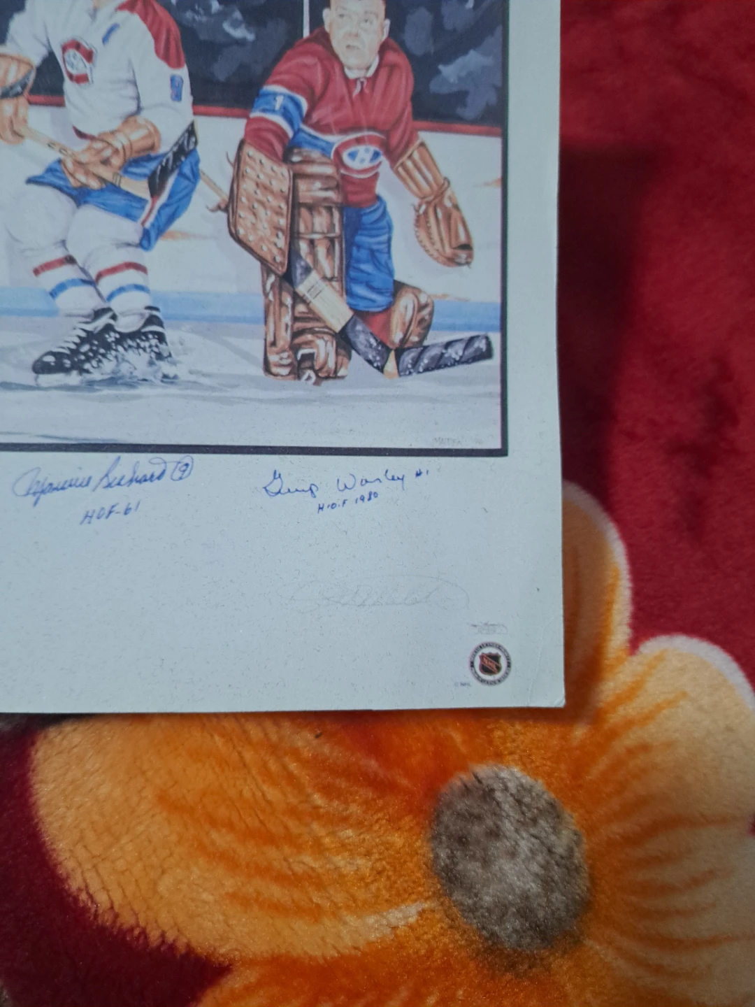 Les Canadiens Signed Hockey Art Print AP 10/50 - photo 3