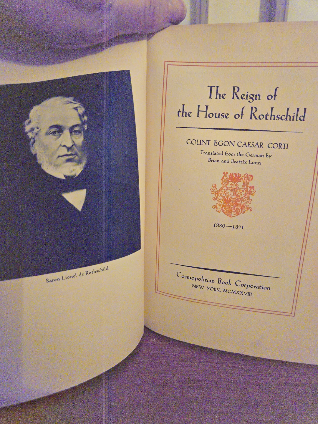 The Reign of the House of Rothschild by Egon Caesar Corti - photo 5