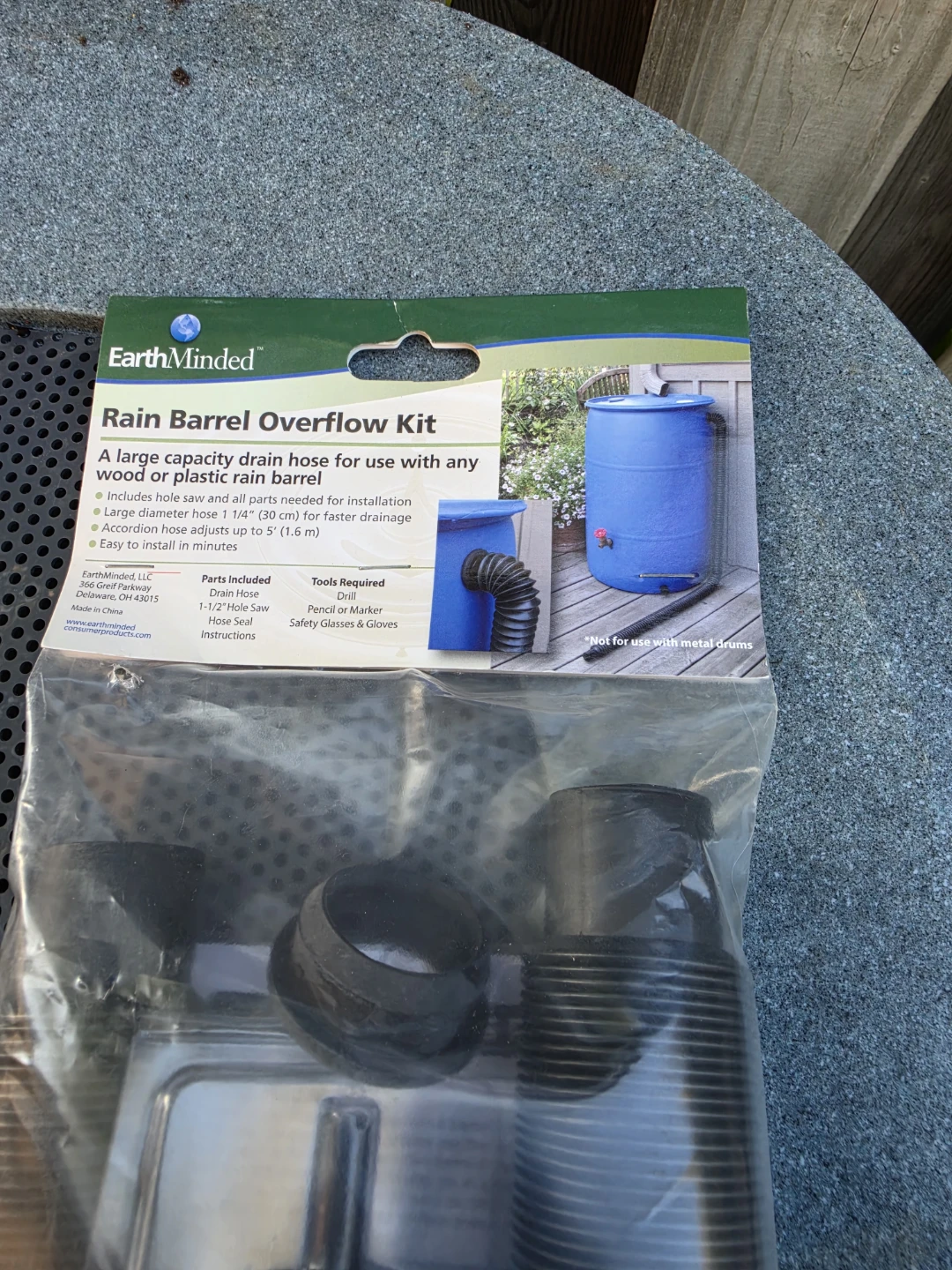 EarthMinded Rain Barrel Overflow Kit - photo 3