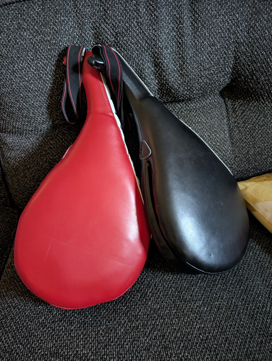 Set of two taekwondo kicking paddles