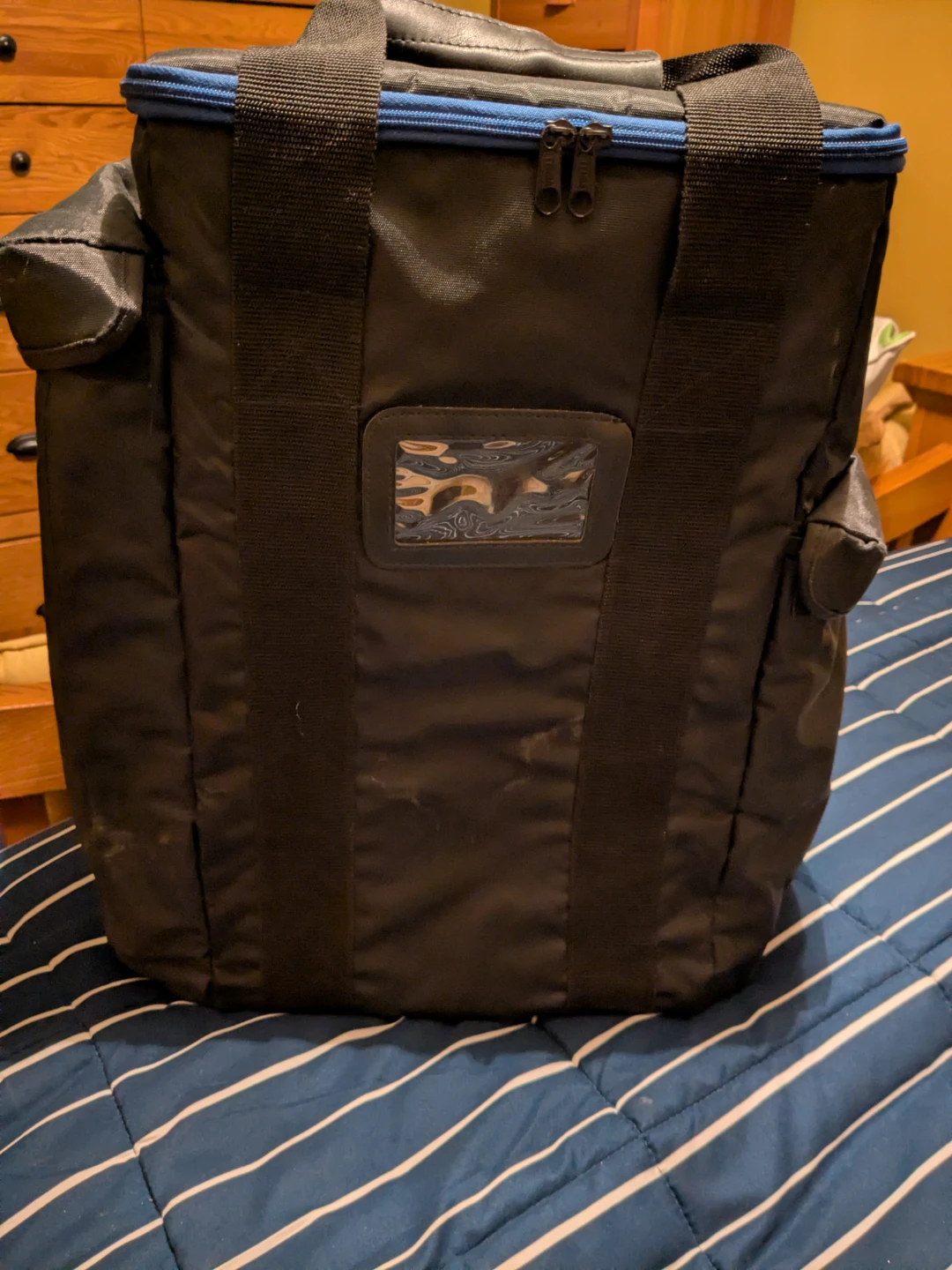 Black Travel Tote Duffel Carry-On Bag 18 x 12 x 12