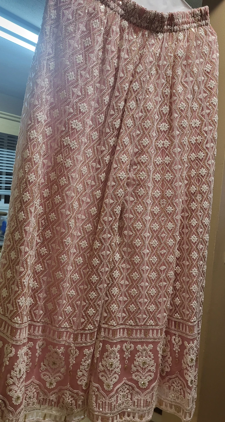 Pink Embroidered Traditional South Asian Outfit - photo 3