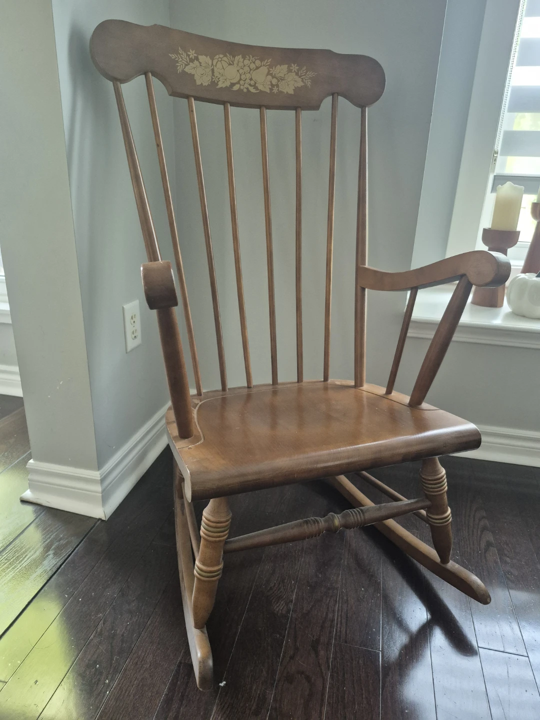 Wooden rocking chair