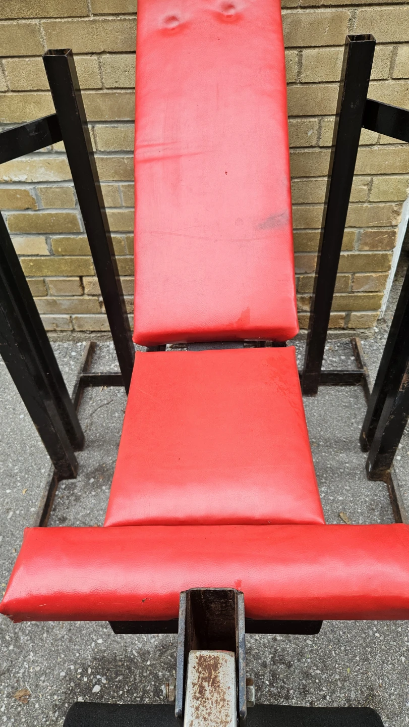 Weight Bench with Leg Extensionand Squats and Dip Rack - photo 4
