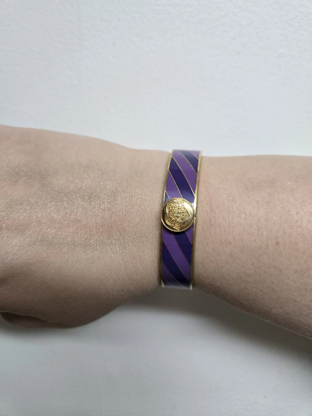 Coach Purple Striped Bracelet