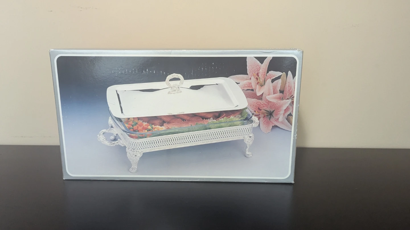 Silver Plated Rectangular Buffet Server - photo 2