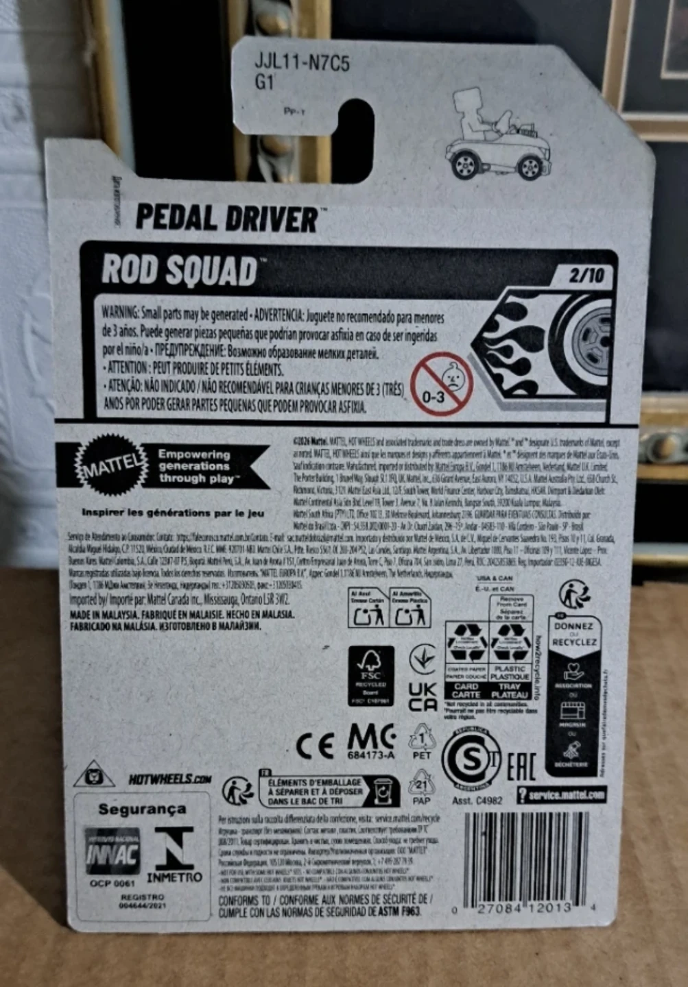 Hot Wheels Pedal Driver Rod Squad 1/64 Scale - photo 5