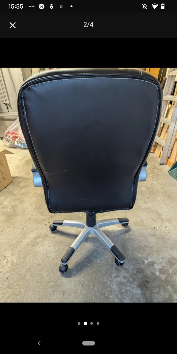 Ergonomic Desk Chair – Needs New Upholstery or Chair Cover - photo 2