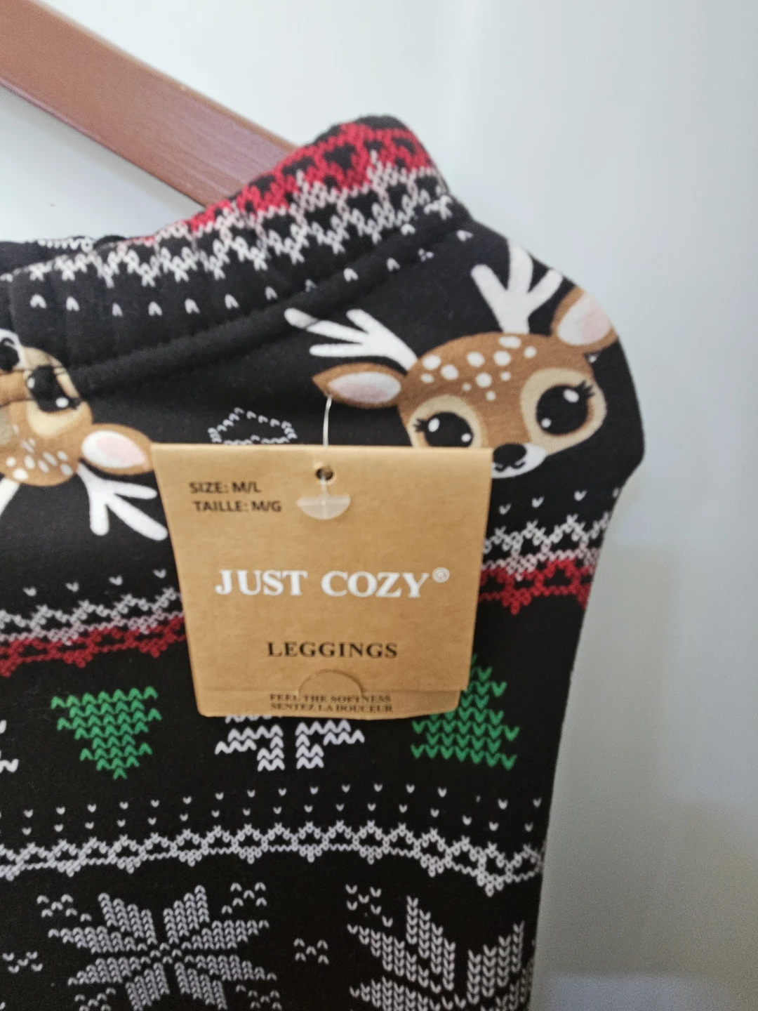 Just Cozy Reindeer Holiday Leggings m/l - photo 2