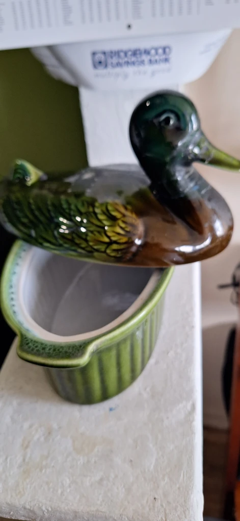 Vintage Ceramic Duck Casserole Dish - photo 3
