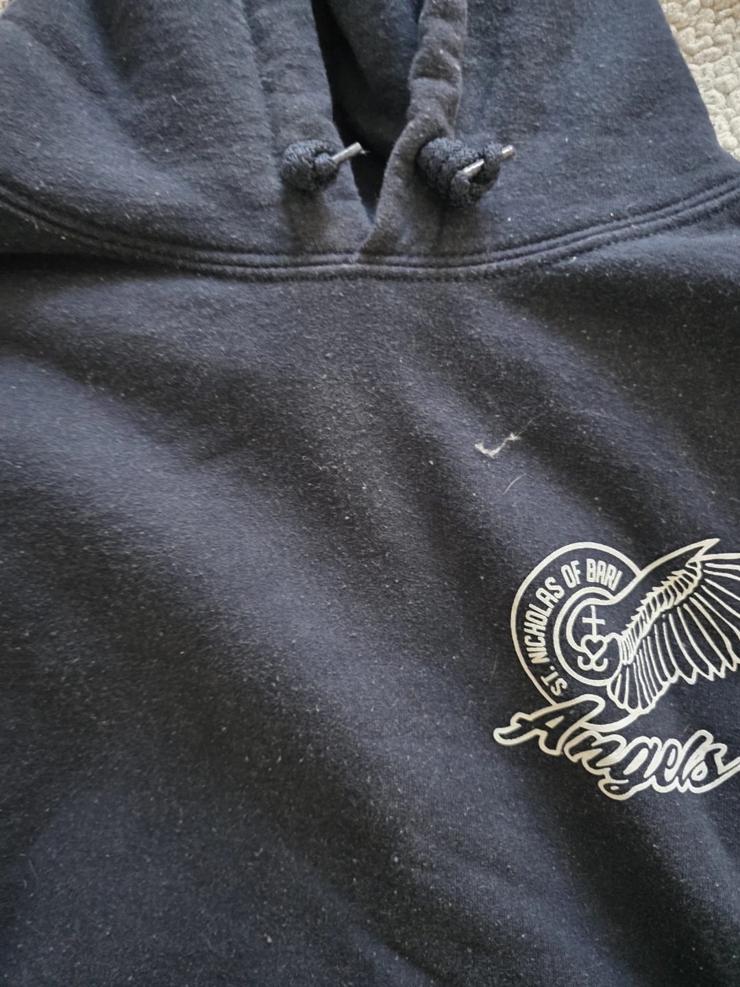 St. Nicholas of Bari Angels Navy Hoodie - photo 2