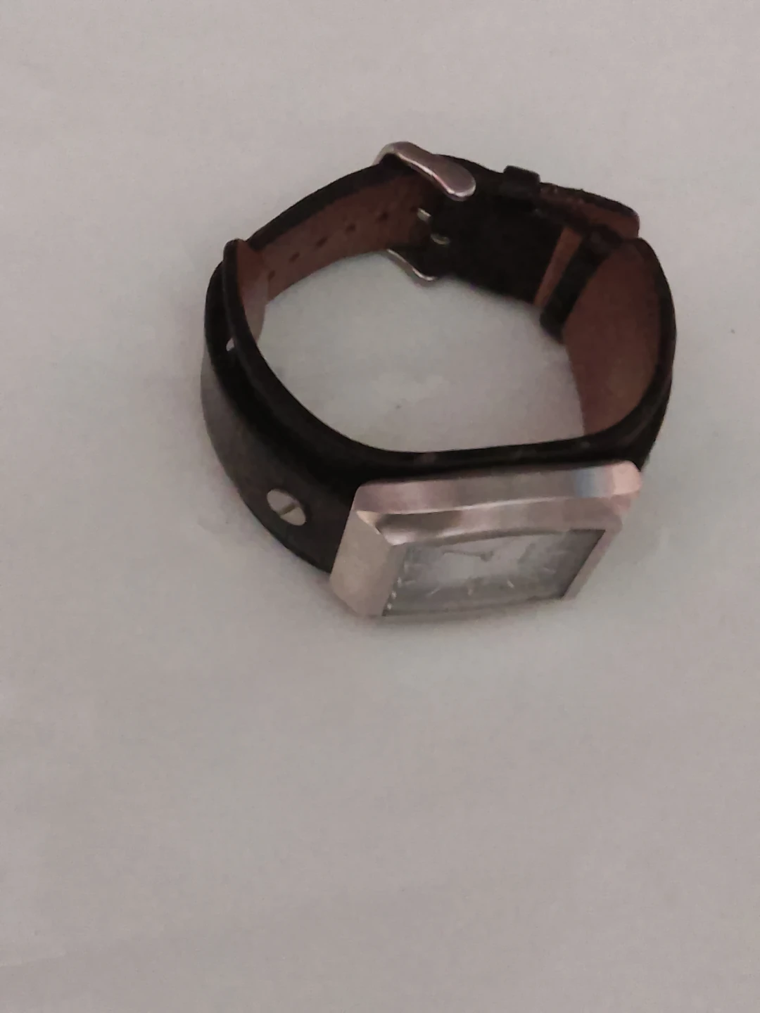 Fossil Square Watch with Leather Strap - photo 3