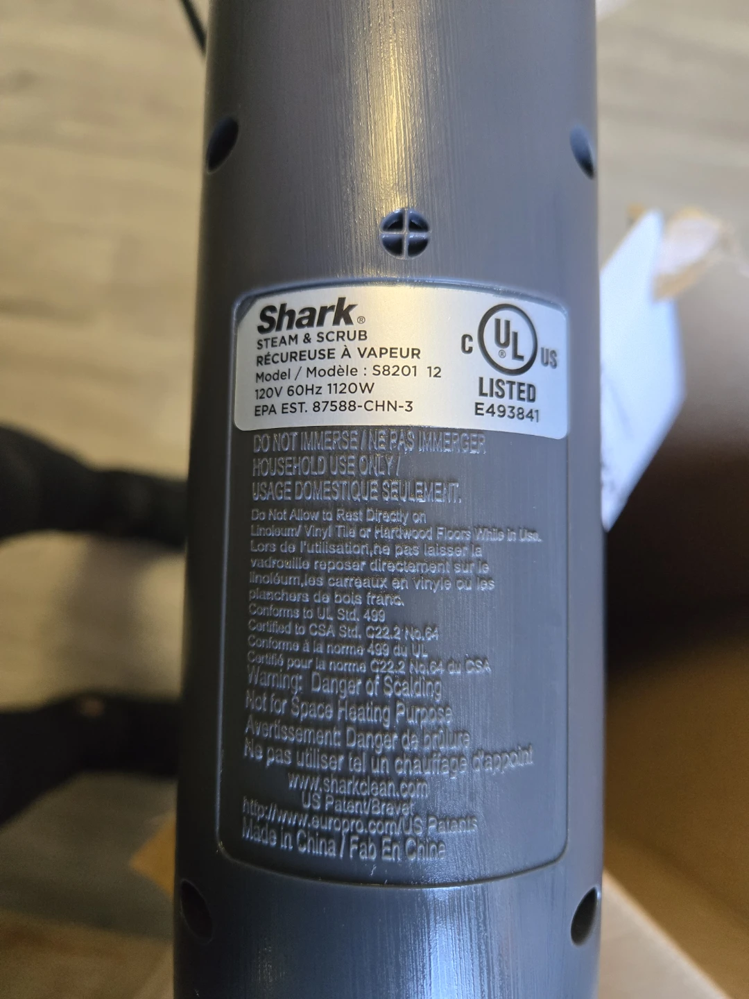 Shark Steam & Scrub Steam Mop S8201 - photo 5