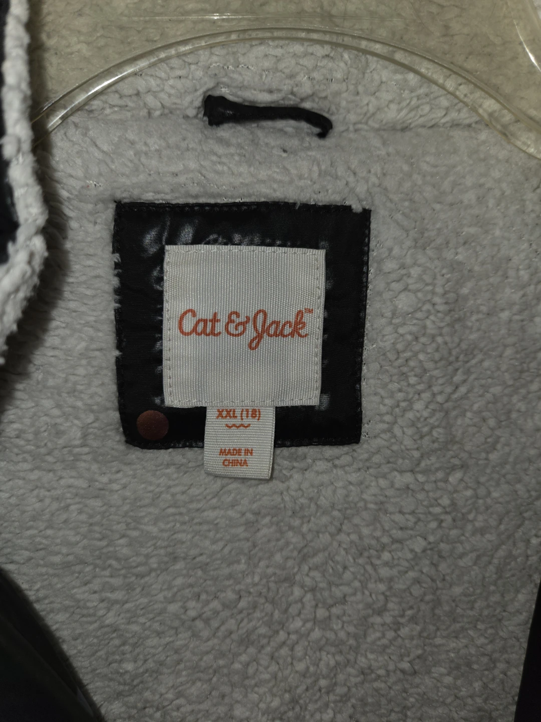 Cat & Jack Metallic Dot Puffer/Sherpa Coat in a Big Kid's XXL - photo 3