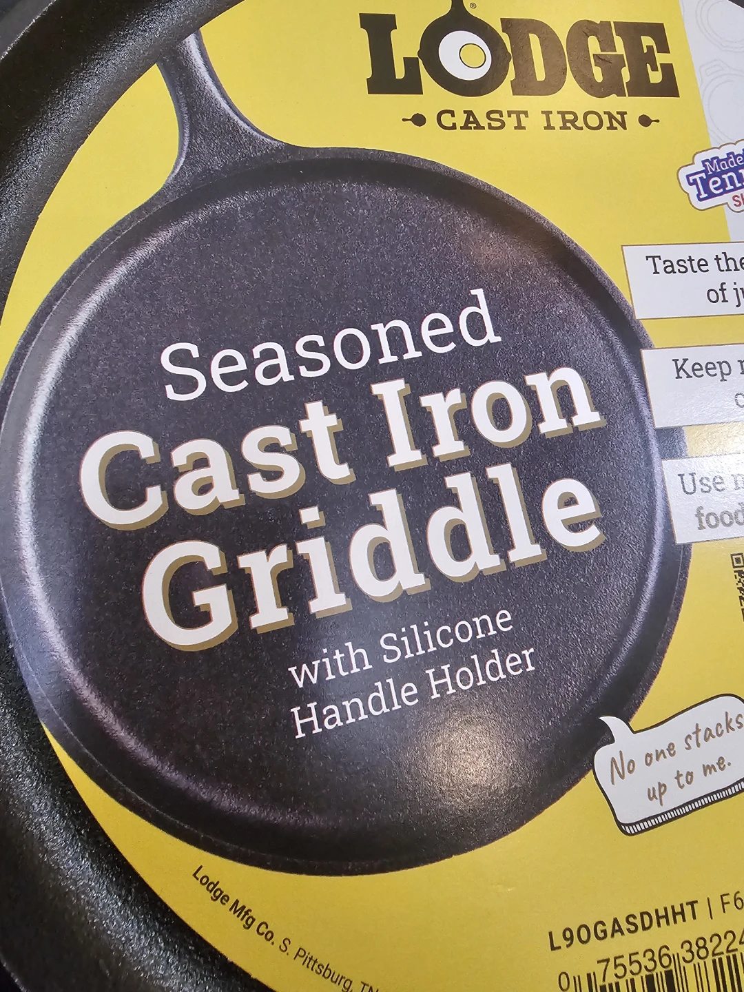 Lodge Seasoned Cast Iron Griddle 10.5 Inch - photo 3
