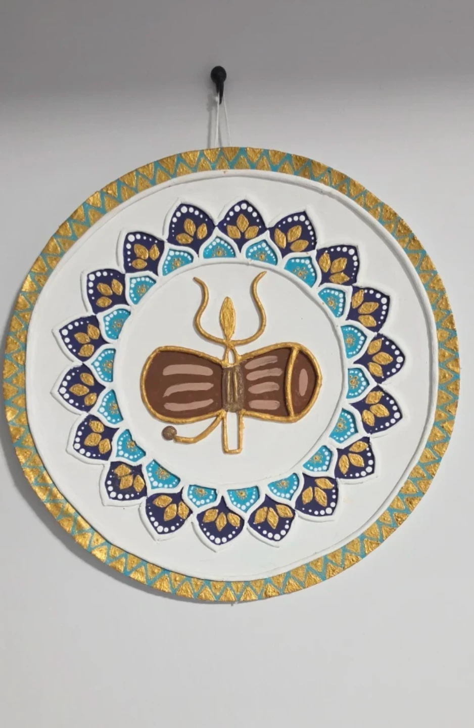 Hand-painted Mandala Wall Decor