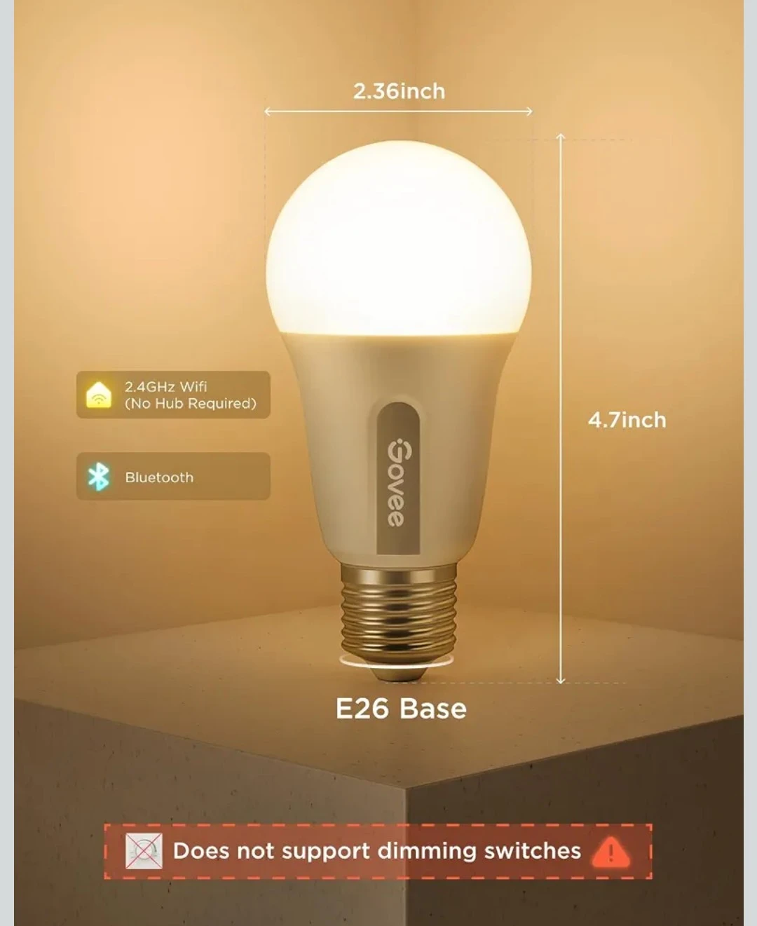 Ikea TAGARP Lamp + Govee Smart Wi-Fi LED Bulbs - photo 4