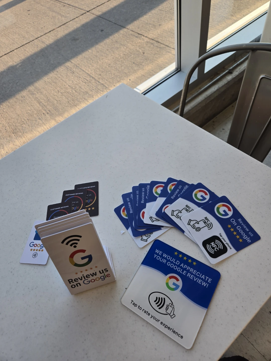 Google Review NFC Cards and Stands