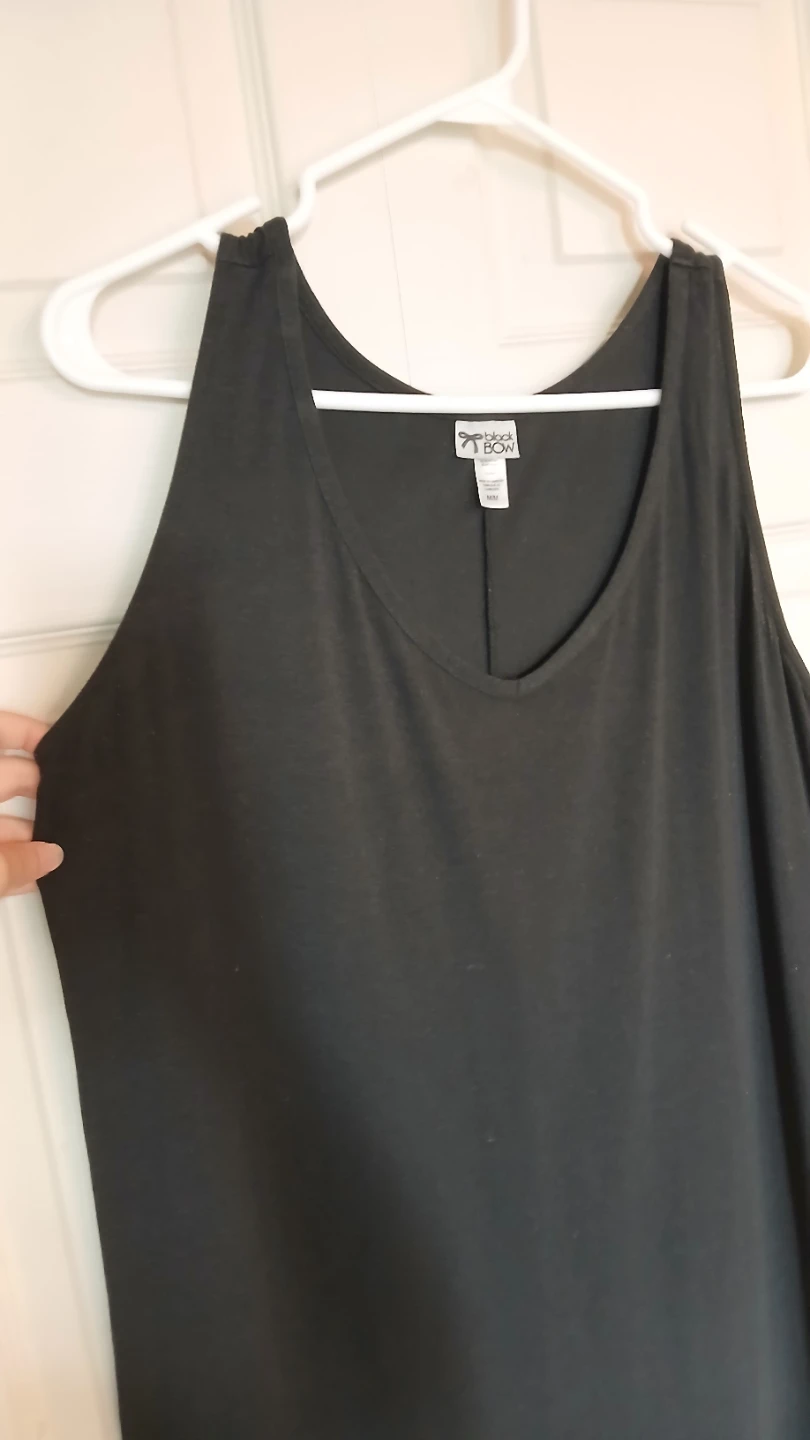 Black Bow black slip sleep dress, size medium (M) - photo 4