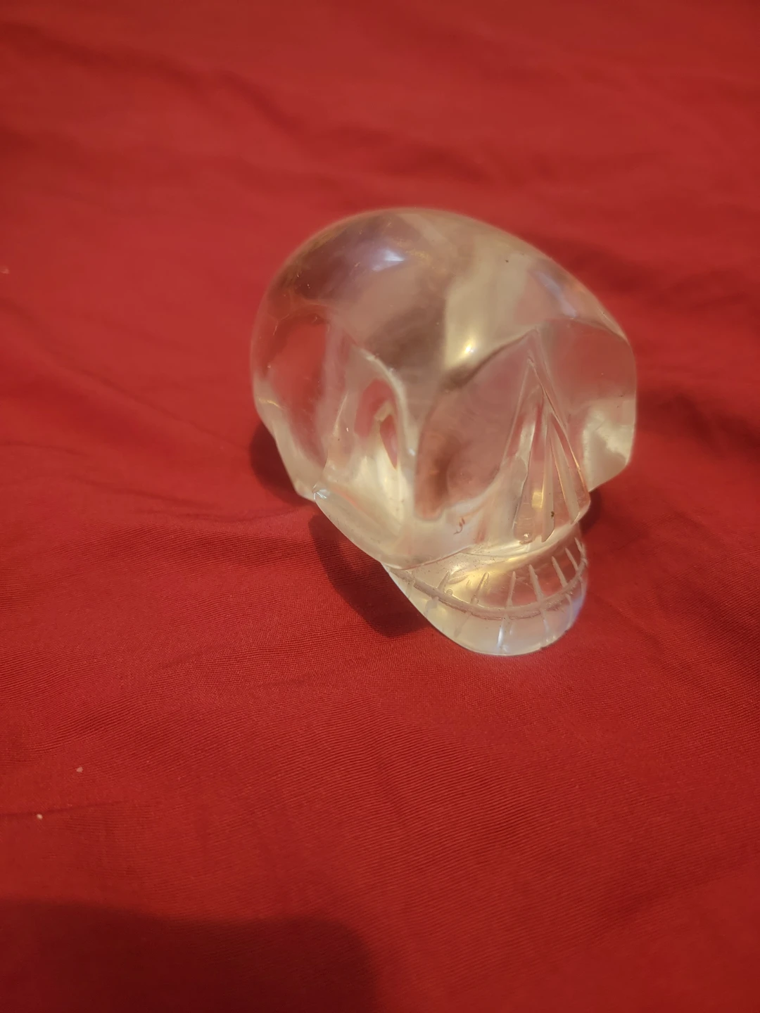 Handcrafted crystal skull