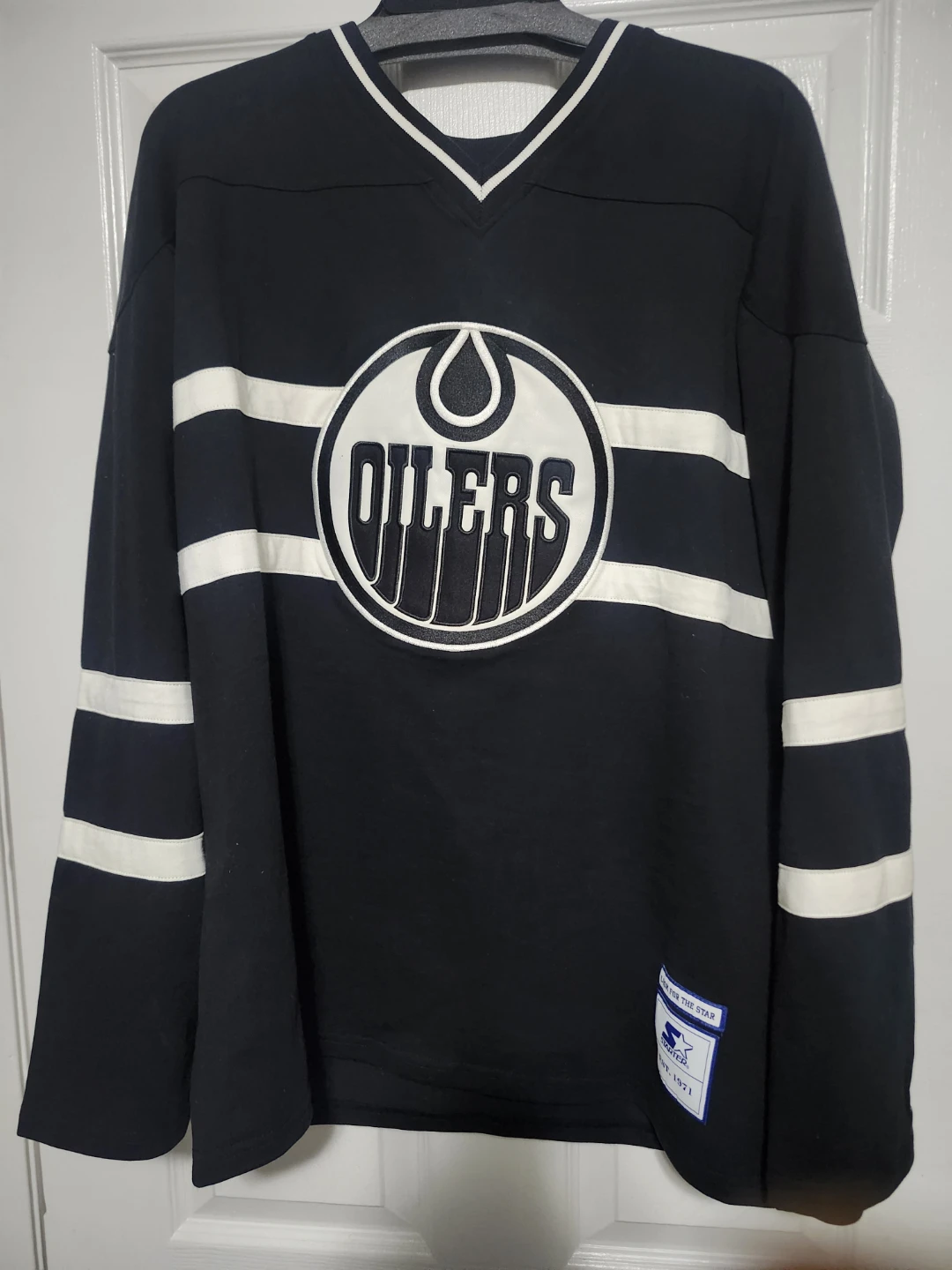 Size Large New Starter Edmonton Oilers Jersey