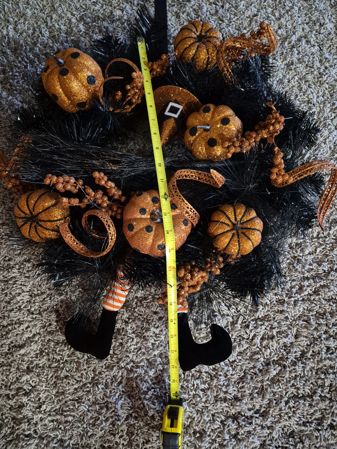 Halloween Witch Wreath - photo 3
