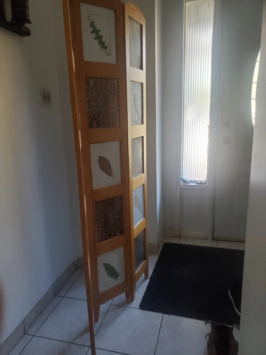 Three-Panel Decorative Wood Room Divider - photo 2