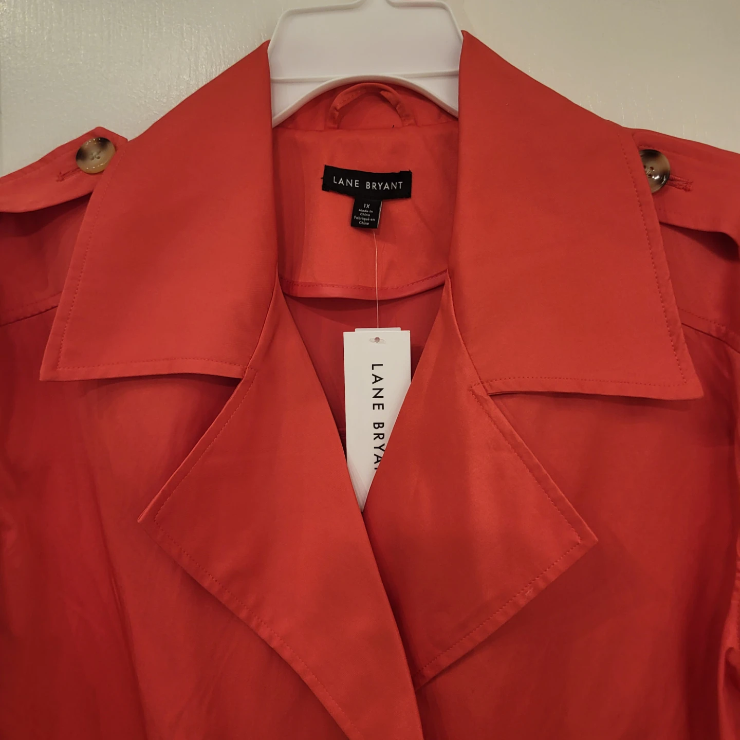 Lane Bryant Pink Trench Coat - photo 4