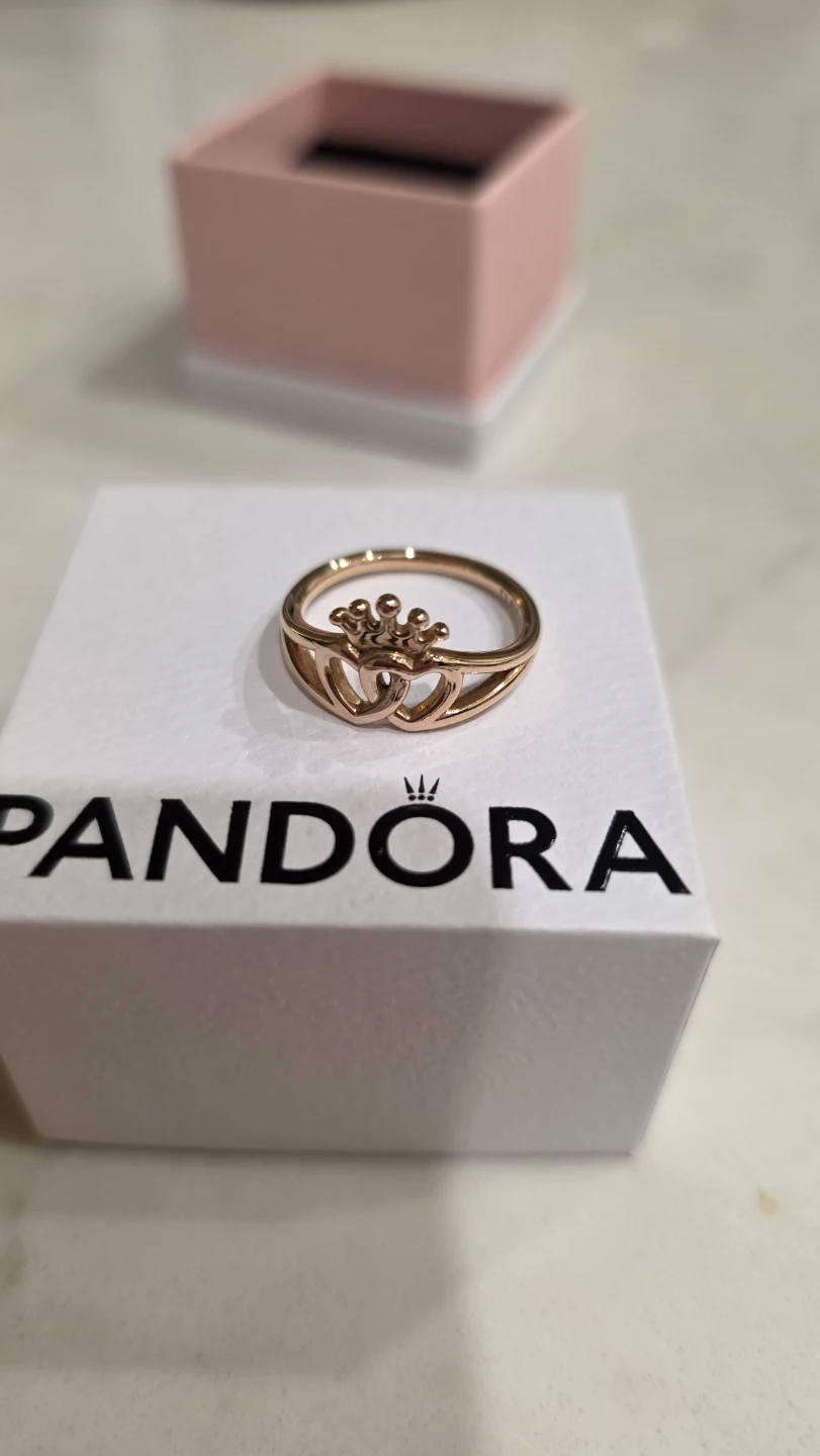 Pandora Crown Heart Ring