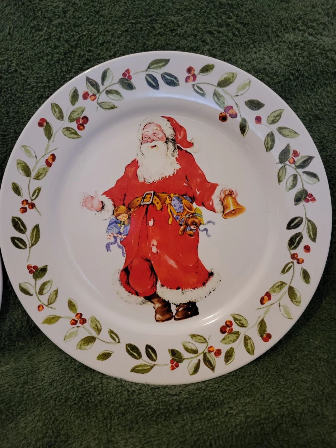 Set of 3 Royal Norfolk Christmas Santa Decorative Plates - photo 5